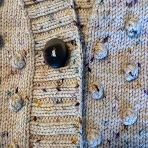 Misha & Puff adult popcorn sweater 
Iris confetti